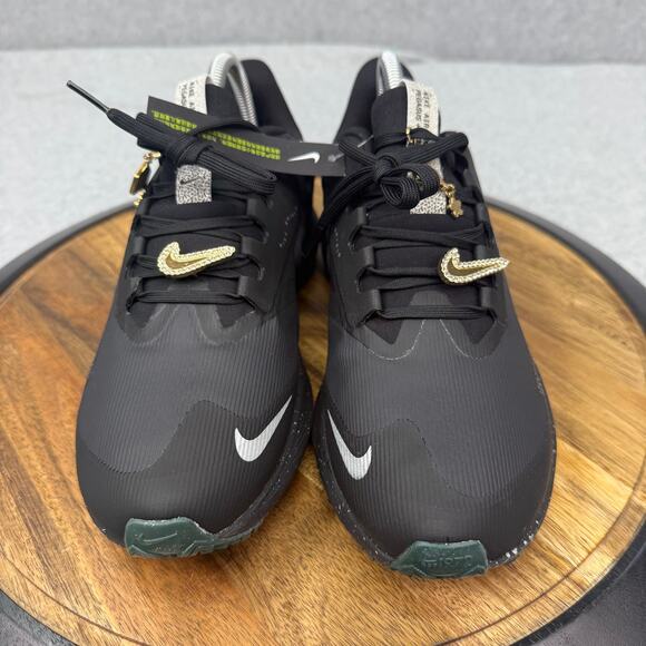 Nike Air Zoom Pegasus Shield Women's 10 'Bling' Black Sneakers FB1862-001 - Picture 2 of 7